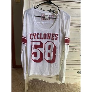 PINK ISU CYCLONES LONG SLEEVE SIZE M